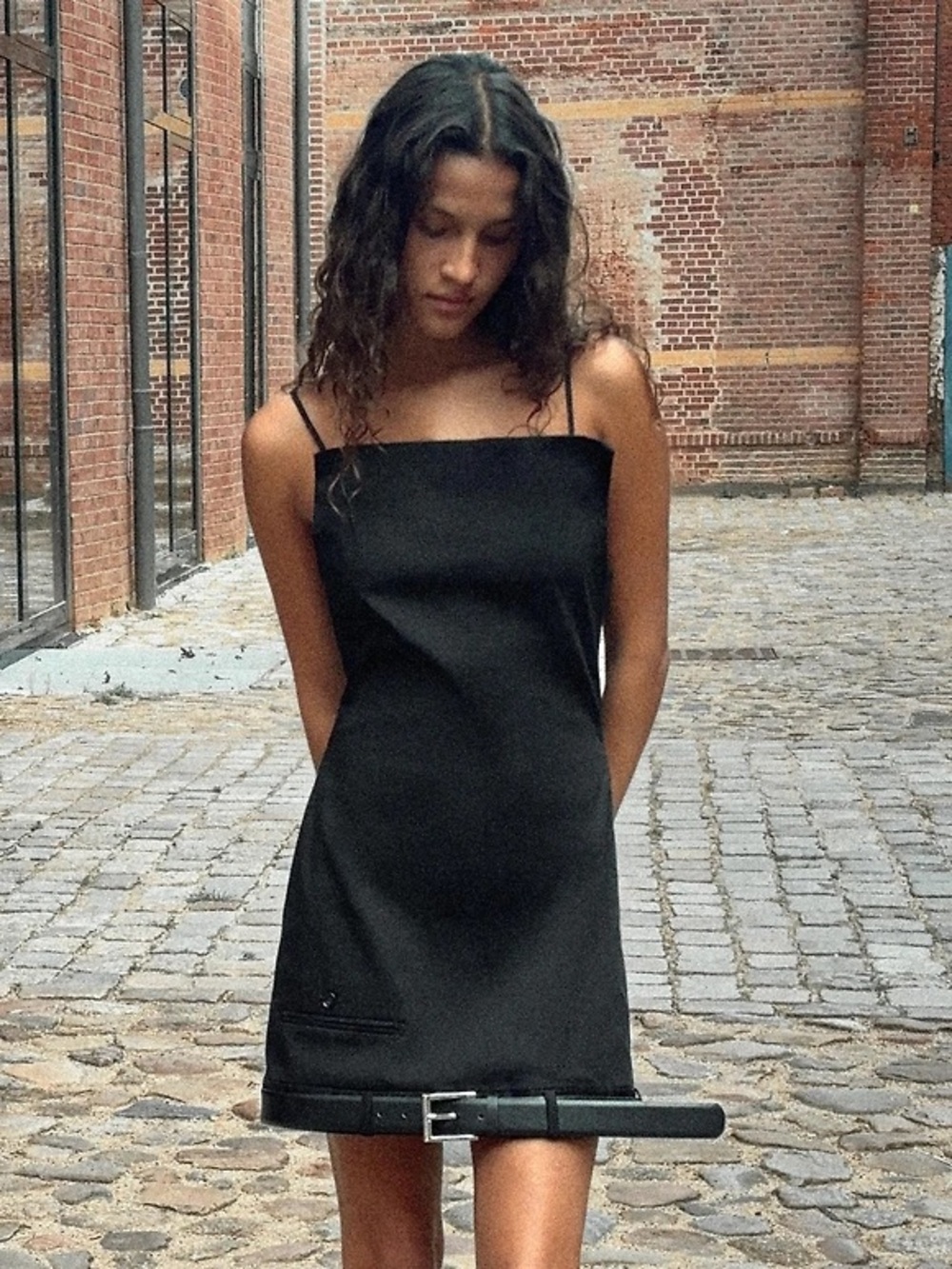 NWT Zara Woman Bloggers Fav Pants LooksBELTED MINI DRESS Black Size XS